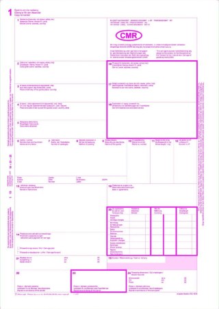 Druk 800-2N CMR Międzynarodowy list przewozowy (numerowany) A4