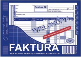 Druk-faktura A5 wielokopia 100-3E