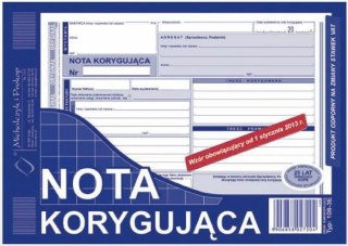 Druk-nota korygująca 108-3E