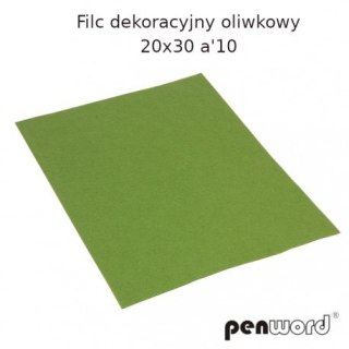 Filc dekoracyjny PENWORD 20x30cm 10szt. - oliwkowy