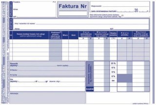 Druk-faktura VAT A5 1+2 kopie (103-XE)