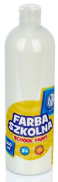 Farba szkolna ASTRA 500ml - biała