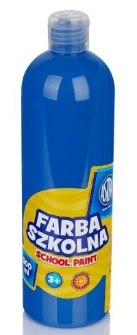 Farba szkolna ASTRA 500ml - niebieska ciemna