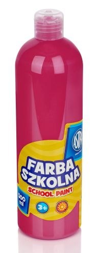 Farba szkolna ASTRA 500ml - różowa