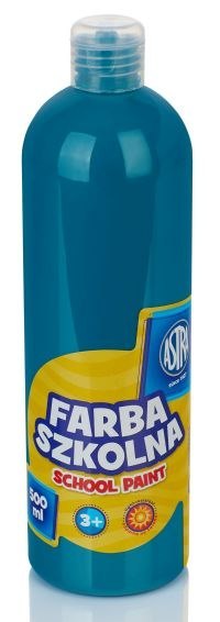 Farba szkolna ASTRA 500ml - turkusowa