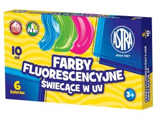 Farby fluorestencyjne 6 kolorów ASTRA 10ml