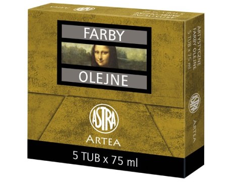 Farby olejne 75ml ASTRA - biel tytanowa DUŻE