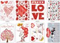 Kartki pocztówka POL-MAK PLW wycinana Walentynki a&#39;50