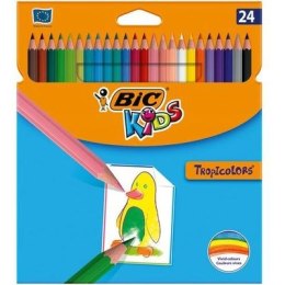 Kredki BIC Tropicolors cienkie 24 kolory