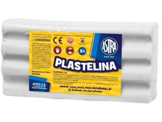 Plastelina ASTRA 1kg biała