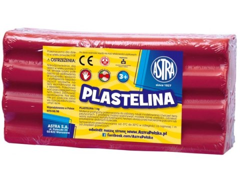 Plastelina ASTRA 1kg różowa