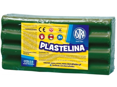 Plastelina ASTRA 1kg zielona ciemna