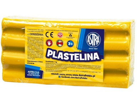 Plastelina ASTRA 1kg żółta