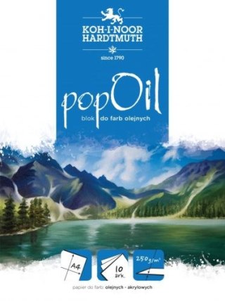 Blok do farb olejnych A4 10k. KOH-I-NOOR Pop oil 250g