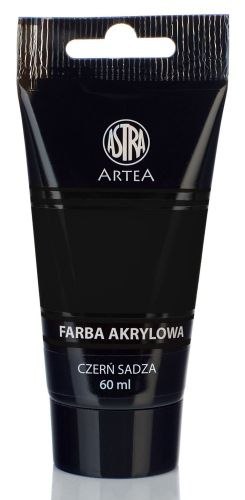 Farba akrylowa ASTRA Artea tuba 60ml - czerń sadza