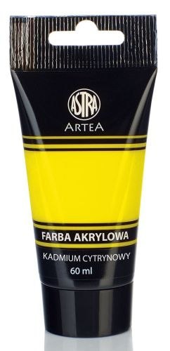 Farba akrylowa ASTRA Artea tuba 60ml - kadmium cytrynowy