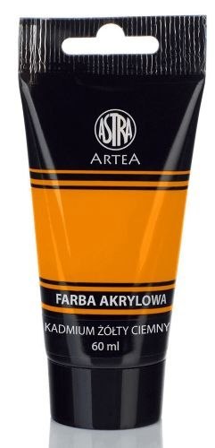 Farba akrylowa ASTRA Artea tuba 60ml - kadmium żółty ciemny
