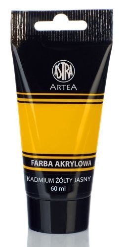 Farba akrylowa ASTRA Artea tuba 60ml - kadmium żółty jasny
