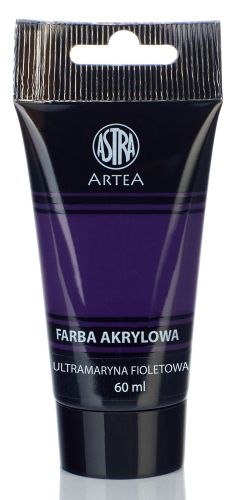 Farba akrylowa ASTRA Artea tuba 60ml - ultramaryna fioletowa