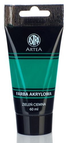 Farba akrylowa ASTRA Artea tuba 60ml - zieleń ciemna