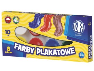 Farby plakatowe 6 kolorów ASTRA 10ml