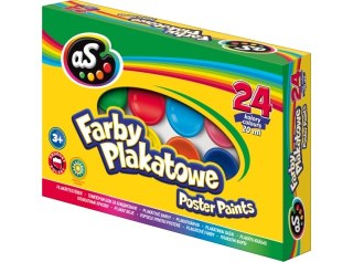 Farby plakatowe AS 24 kolory - 20 ml