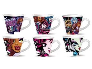 Kubek porcelanowy wys. 10cm - mix 6 wzorów MONSTER HIGH