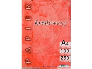 Papier 130g A4-100 kredowany KRESKA