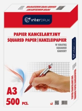 Papier kancelaryjny A3 500k. INTERDRUK kratka