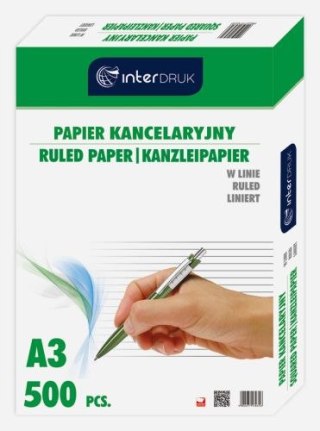 Papier kancelaryjny A3 500k. INTERDRUK linia