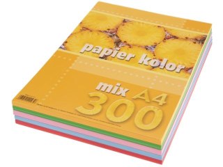 Papier ksero kolorowy A4 300k. KRESKA mix