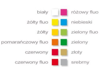 Papier samoprzylepny KRESKA A4 20ark. różowy fluo