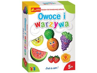 Zestaw kreatywny RANOK Gipsowe magnesy - Warzywa i owoce