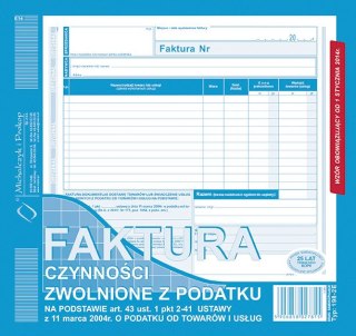 Druk-Faktura czynności zwol.z pod.2 3A4