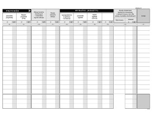 Druk K-2u Podatkowa księga przychodów i rozchodów