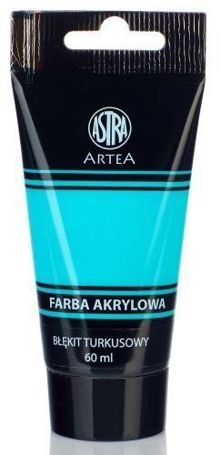 Farba akrylowa ASTRA Artea tuba 60ml - błękit turkusowy