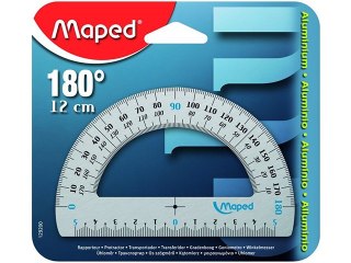 Kątomierz MAPED 180-12cm aluminium