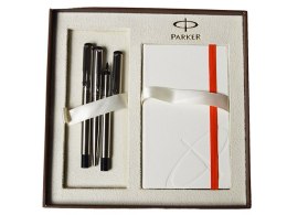Komplet Parker Vector TRIO pióro/roller/długopis +biały notes
