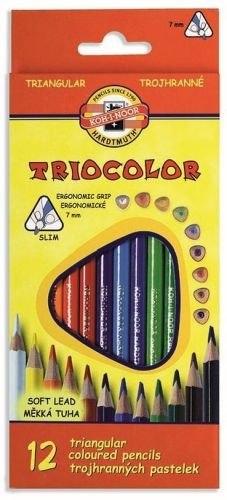 Kredki KOH-I-NOOR Triocolor 12 kolorów