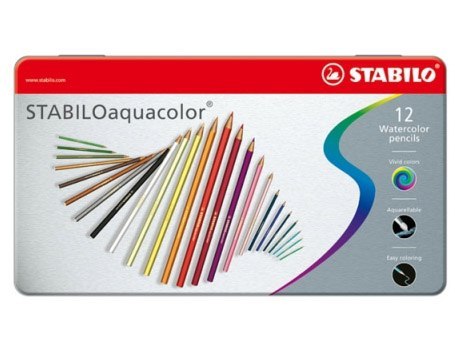 Kredki STABILO Aquacolor 12szt. pudełko metalowe