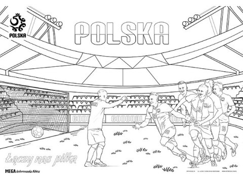 Książeczka Kolorowanka MEGA INTERDRUK 70x100 PZPN