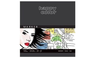 Blok do markerów HAPPY COLOR 100g 20x20cm 25k.