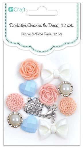 Dodatki charm & deco DPCRAFT So in Love 12szt.