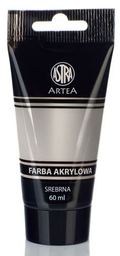 Farba akrylowa ASTRA Artea tuba 60ml - srebrna