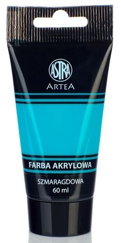 Farba akrylowa ASTRA Artea tuba 60ml - szmaragdowa