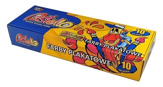 Farby plakatowe PASTELLO 10 kolorów 20ml