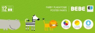 Farby plakatowe INTERDRUK BxB Kids 12 kolorów