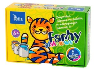 Farby plakatowe TETIS 20 ml 6 kolorów