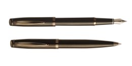 Komplet TETIS KK470 pióro + długopis 0, 7mm czarny