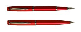 Komplet TETIS KK470 pióro + długopis 0, 7mm czerwony
